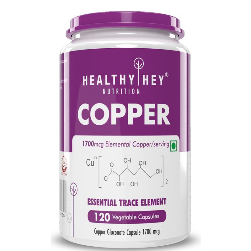 HealthyHey Nutrition Copper Gluconate Highly Bioavailable Form
